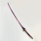 同人自制武器模型 雷电将军刀 cosplay 1不开刃 梦想一心 原神