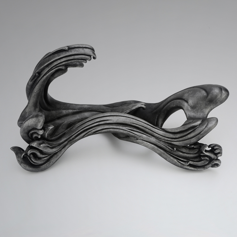 刀架剑架全金属海浪造型