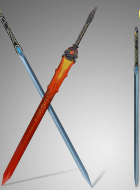 仙剑4 游戏武器道具模型  云天河 望舒剑羲和剑全金属未开刃预定