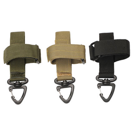 户外战术多功能手套挂扣登山包绳索捆扎带扣molle系统配件扩展件