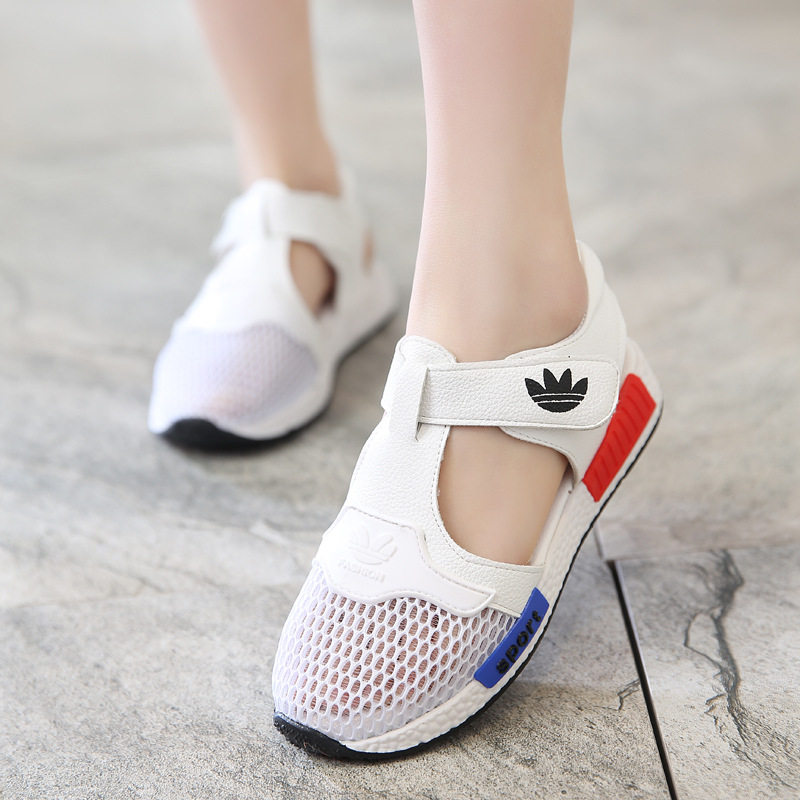 Sandales enfants en similicuir Baotou coutures en cuir pour été - semelle caoutchouc antidérapant - Ref 1053409 Image 3