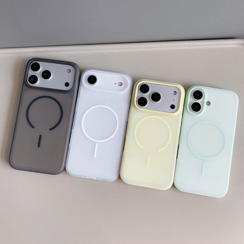 适用于iPhone17pro冰透液态硅胶air防摔手机壳promax简约磁吸新款