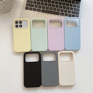 适用于红米K90液态硅胶K90promax防摔K80/70pro/K60简约手机壳K80至尊版