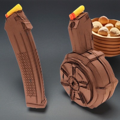 软蛋司骏MPX弹夹乐辉MPX弹鼓电动连发EVA软蛋MPX弹鼓博涵MPX弹鼓