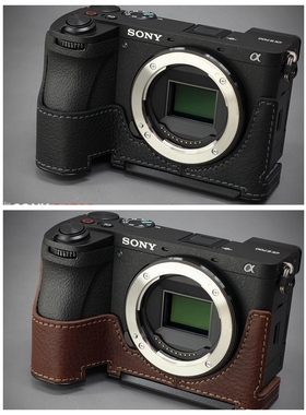 韩国Lims 索尼 a6700 无反相机半身 真皮 皮套 金属底座 带快装板