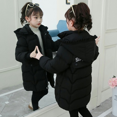 中大童中长款加厚棉衣