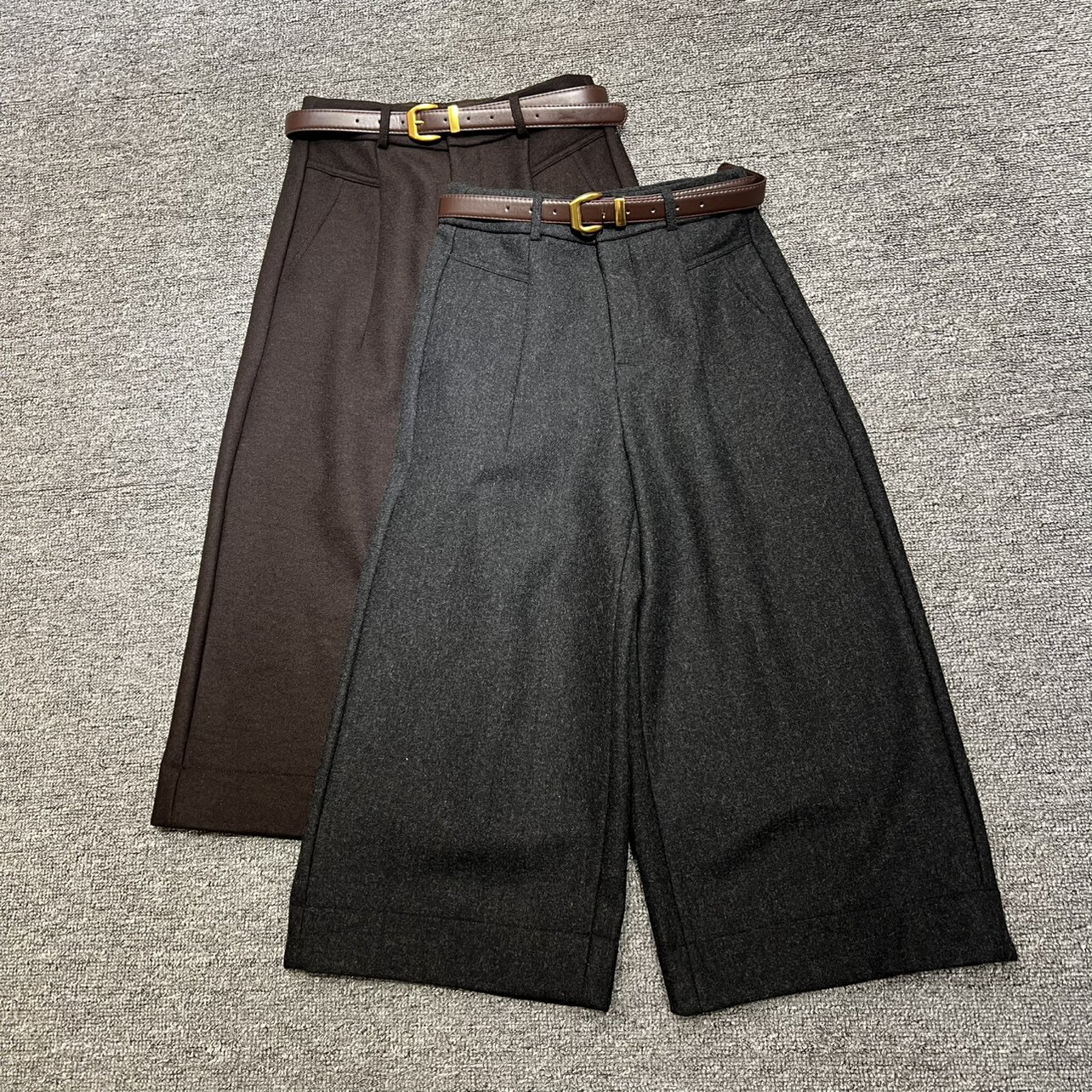 欧洲站2025冬季新款欧货通勤风高腰阔腿裤显瘦时尚七分西装休闲裤,女装/女士精品,休闲裤,淘宝优惠券,粉丝福利购,淘宝优惠卷