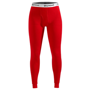 浪莎2024龙年本命年秋裤男大红色冬季纯棉保暖裤内裤衬裤线裤薄款