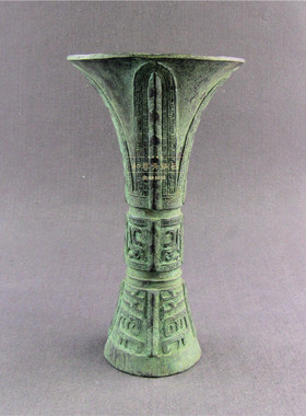 和尊仿古青铜器摆件花觚青铜斝工艺品定制礼品家居装饰品艺术收藏