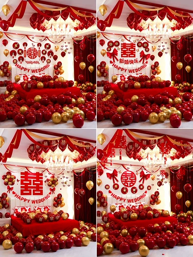 Свадебная компоновка набор мужского воздушного шара свадебная свадьба Новая домашняя сеть красная высокая высокая