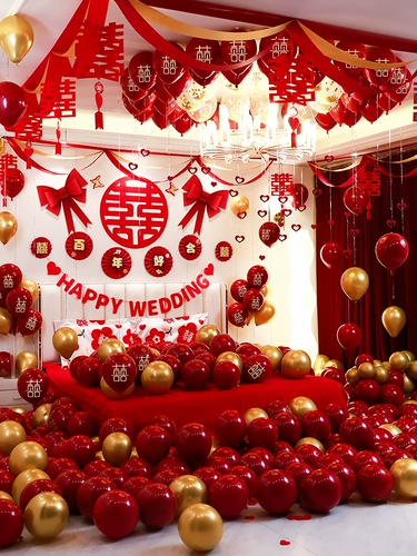 Свадебная компоновка набор мужского воздушного шара свадебная свадьба Новая домашняя сеть красная высокая высокая