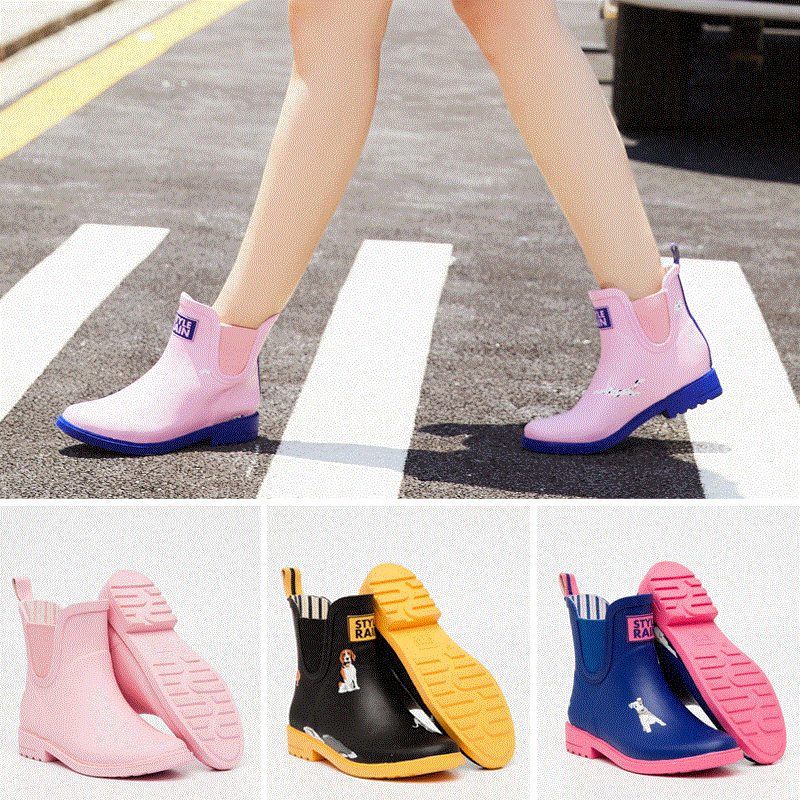 雨鞋女士时尚新款外穿韩国可爱夏哑光橡胶防滑成人防水鞋雨靴短筒|msdalam kategori Kasut wanita, but hujan - dari Buy2taobao.com untuk memberikan perkhidmatan ejen Taobao profesional membeli