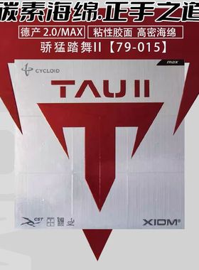 XIOM骄猛乒乓球胶皮踏舞2二代粘性内能球拍反胶弧圈套胶79-015