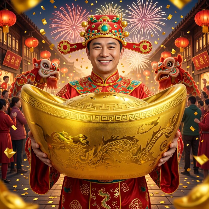 新年喜庆仿真金元宝酒店客厅招财复古怀旧摆件大元宝礼品糖果盒新