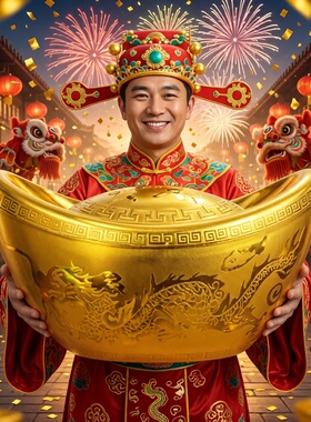 招财金元宝摆件礼品糖果盒礼品