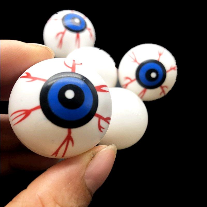 万圣节仿真眼球弹力大眼珠整蛊玩具假眼睛3.2公分道具暴眼鬼眼新