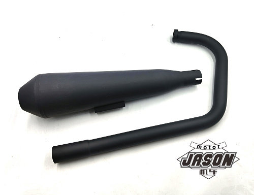 适用WH125-19B消声器  五羊本田复古版排气管CG125复古改装排气筒