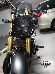 适用于无极500AC大灯网罩灯网 LX500-F改装大灯保护网罩灯罩挡风