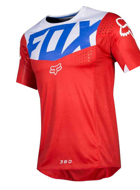 FOX速降服夏季自行车骑行服男女长袖上衣T恤山地车越野摩托赛车服