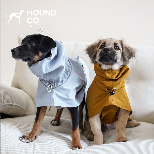 宠物雨衣 Hound.co快穿脱轻量化防雨防风雨衣冲锋衣 petisan