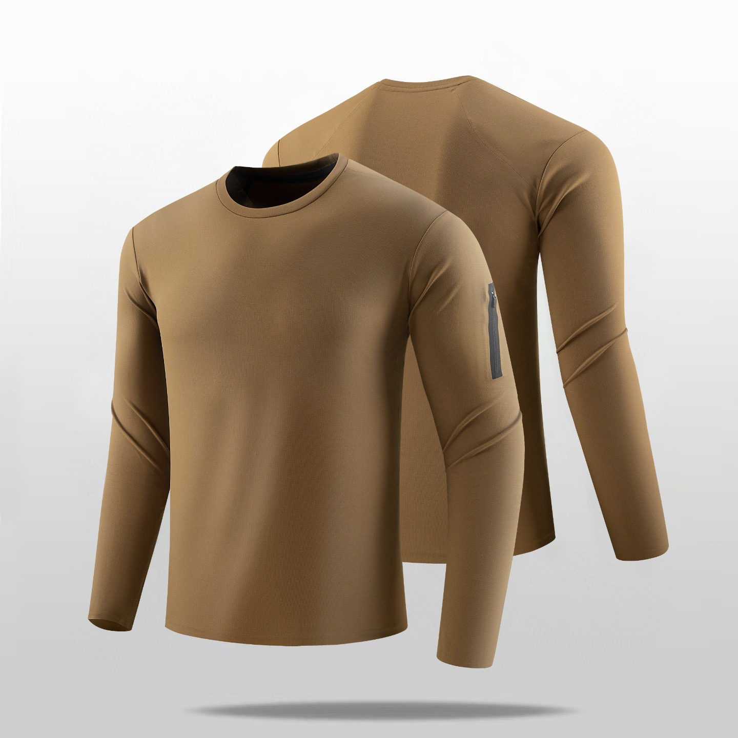 2026同款春秋跑步健身圆领长袖速干训练新款户外运动休闲长T,男装,卫衣,淘宝优惠券,粉丝福利购,淘宝优惠卷