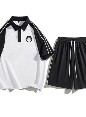 白底-平  TZ91191-P58   100%聚酯纤维   2025夏季百搭大码套装男