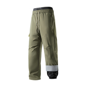 izexx户外 羽绒户外机能风徒步骑行爬山撞色运 冬季 三防冲锋裤 男款