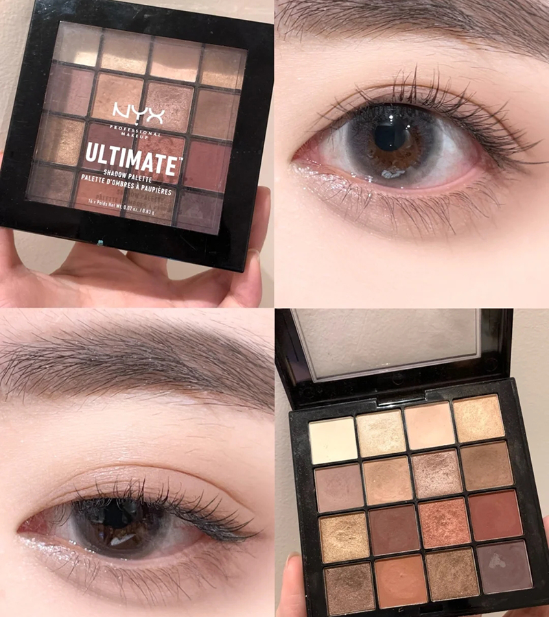 【mo酱】NYX经典16色眼影盘 warm neutrals#