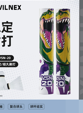 瓦内克尼龙球12只装正品耐打室内外防风训练专业羽毛球VSN-12