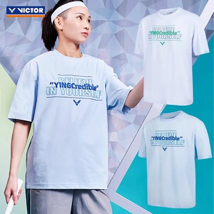 威克多羽毛球服男女短袖T恤戴资颖系列运动服T-50006TTY跑步健身