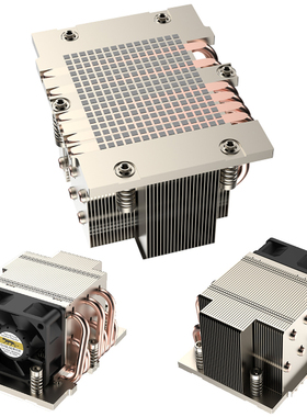 SP5 CPU散热器2U6管4U双风扇5管滚珠超微H13SSL EPYC9004系