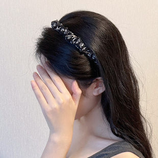发箍女气质简约高级感压发发卡通勤百搭舒适不夹头箍 夏日碎花细款