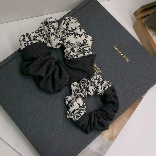 韩系法式复古布艺高级感发圈