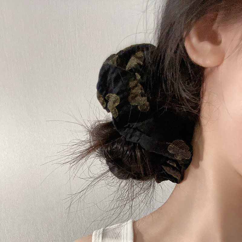法式复古花朵大肠发圈气质后脑勺扎头绳2024新款韩国优雅头绳头饰,饰品/流行首饰/时尚饰品新,发饰,淘宝优惠券,粉丝福利购,淘宝优惠卷