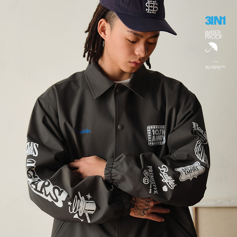 Battles三合一防风教练夹克