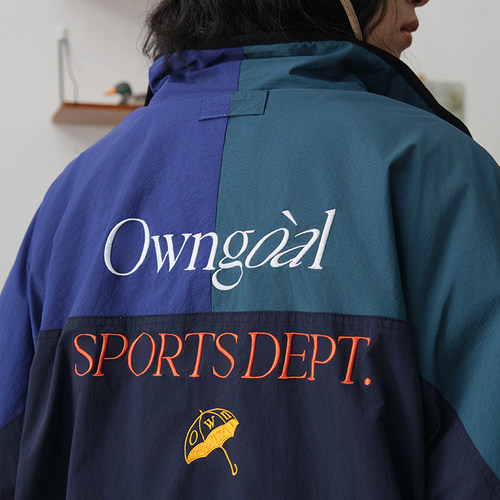 Battles拼色双面穿夹克