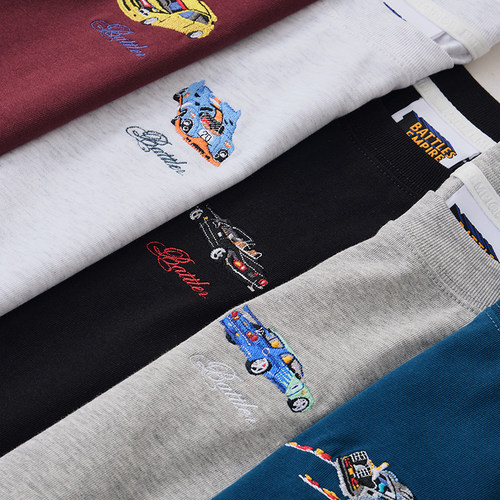 Battles中古车刺绣短袖