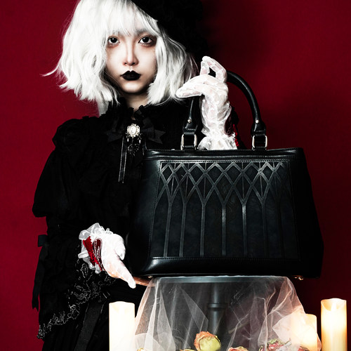 北欧神话主题暗黑哥特向手提包