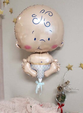 ins韩国婴儿宝宝生日派对welcome baby shower装饰百天满月气球