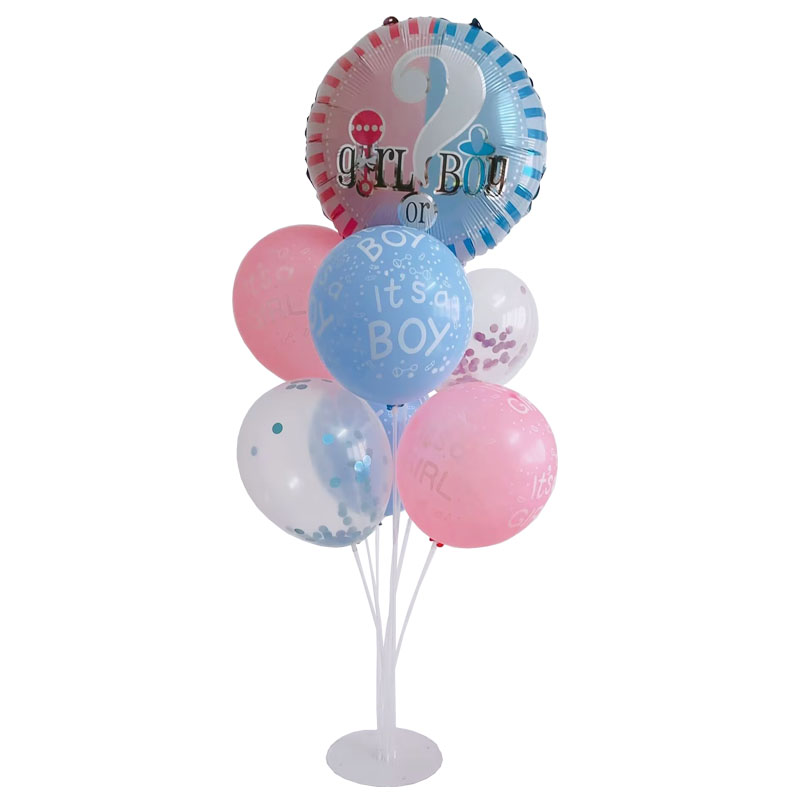 性别揭示气球桌飘支架boygirl