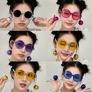 网红disco立体镭射球生日派对眼镜毕业节日眼镜道具聚会成人派对