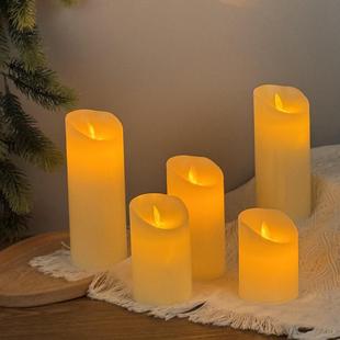 浪漫生日纪念日圣诞新年节日LED蜡烛摆件烛台花环灯饰氛围布置品