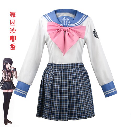 弹丸论破3舞园沙耶香cos服动漫cosplay服装假发JK学院水手服衣服