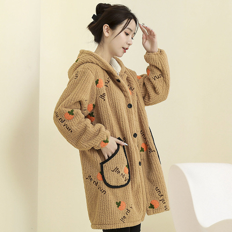 羽绒服罩衣成人冬季小米绒加绒加厚外套居家务厨房工作服长袖外穿,家庭/个人清洁工具,围裙套装,淘宝优惠券,粉丝福利购,淘宝优惠卷