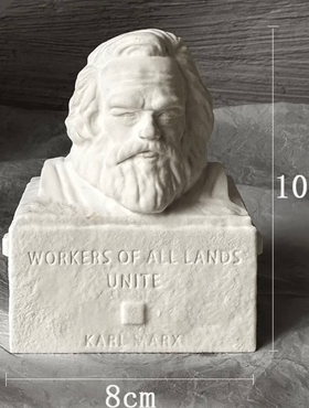 卡尔马克思石膏像艺术雕塑桌面装饰高级摆件生日礼物酒柜礼品