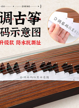 古筝琴码PVC摆放示意图