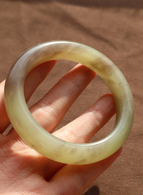 青海料烟紫色内径53mm精美手镯