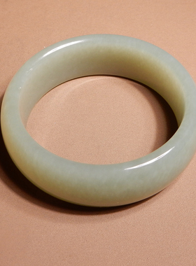 方言和田玉新疆且末蓝色基调手镯