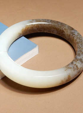 方言和田玉新疆糖羊脂白玉手镯