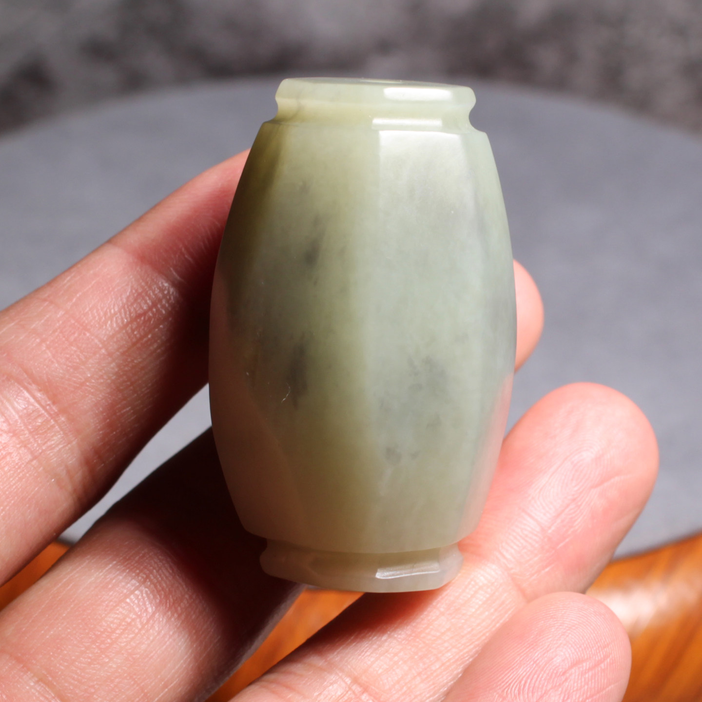 玉禧珠宝和田玉精品特色新疆玉龙河油润青花籽料勒子玉吊坠挂件W1